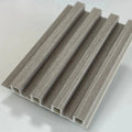 Waterproof PVC Great Decoration Fluted Outdoor Wooden Grain Board Indoor Interior WPC Wall Panel