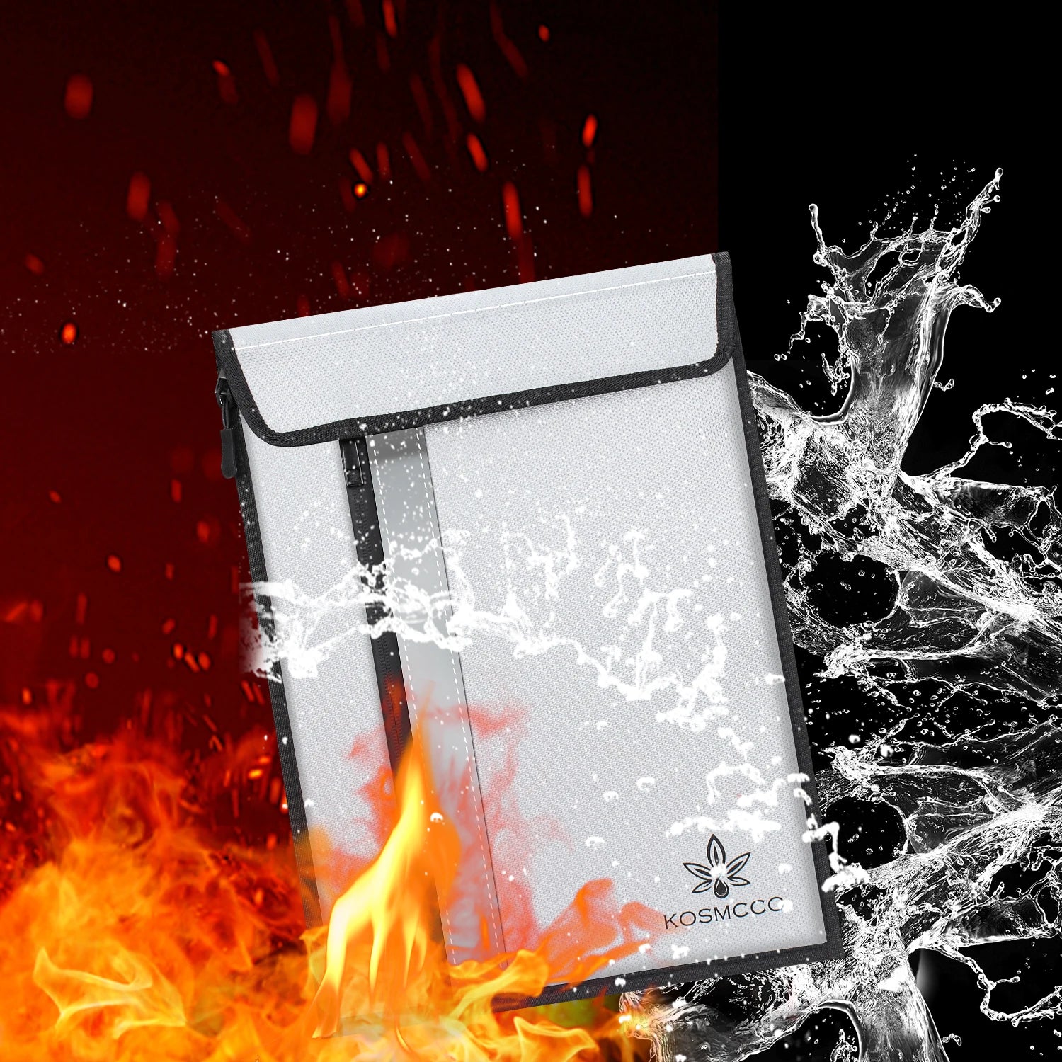 Custom Logo Waterproof Storage Pouch Fireproof Document Bag for Money Fireproof Bag