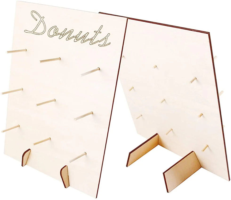 Custom Birthday Party Wedding Wooden Donut Wall Stand Donut Wall Display Stand