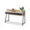 Customize No Assembly Extendable Cooling Metal Foldable Writing Table with Drawer Sturdy Heavy Duty Computer Desk