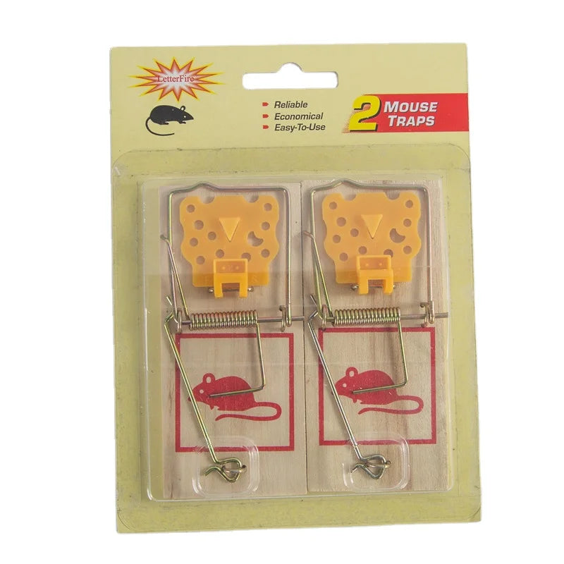 Eco-Friendly Logo Custom Wooden Mouse Catcher Small Mice Snap Trap Sensitive Rodent Killer for Garden Pest Control