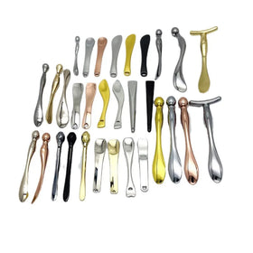 DIY Customized Logo Alloy Metal Cosmetic Spatulas Facial Mask Spoon Eye Cream Mixing Spatula Scoop Anti Wrinkle Massage Sticks