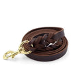 Sturdy Braided Leather Dog Pet Leash Sennier Stocked Training Walking Collar with Bowknot and Letter Pattern