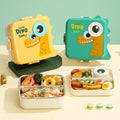 New 304 Stainless Steel Cartoon Three/Double Compartment Square Shape 1-2L Student Lunch Box for Primary School Children Outdoor