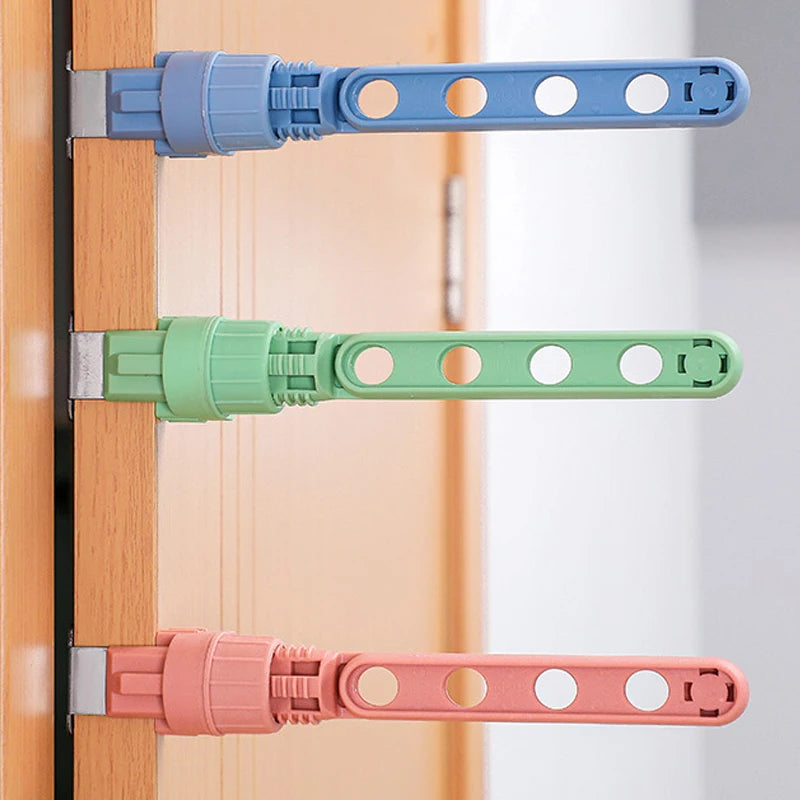 Multi-port Clothes Hanger Clothing Drying Rack Plastic Nine Hole Hanger Scarf and Ties Storage Pants Racks
