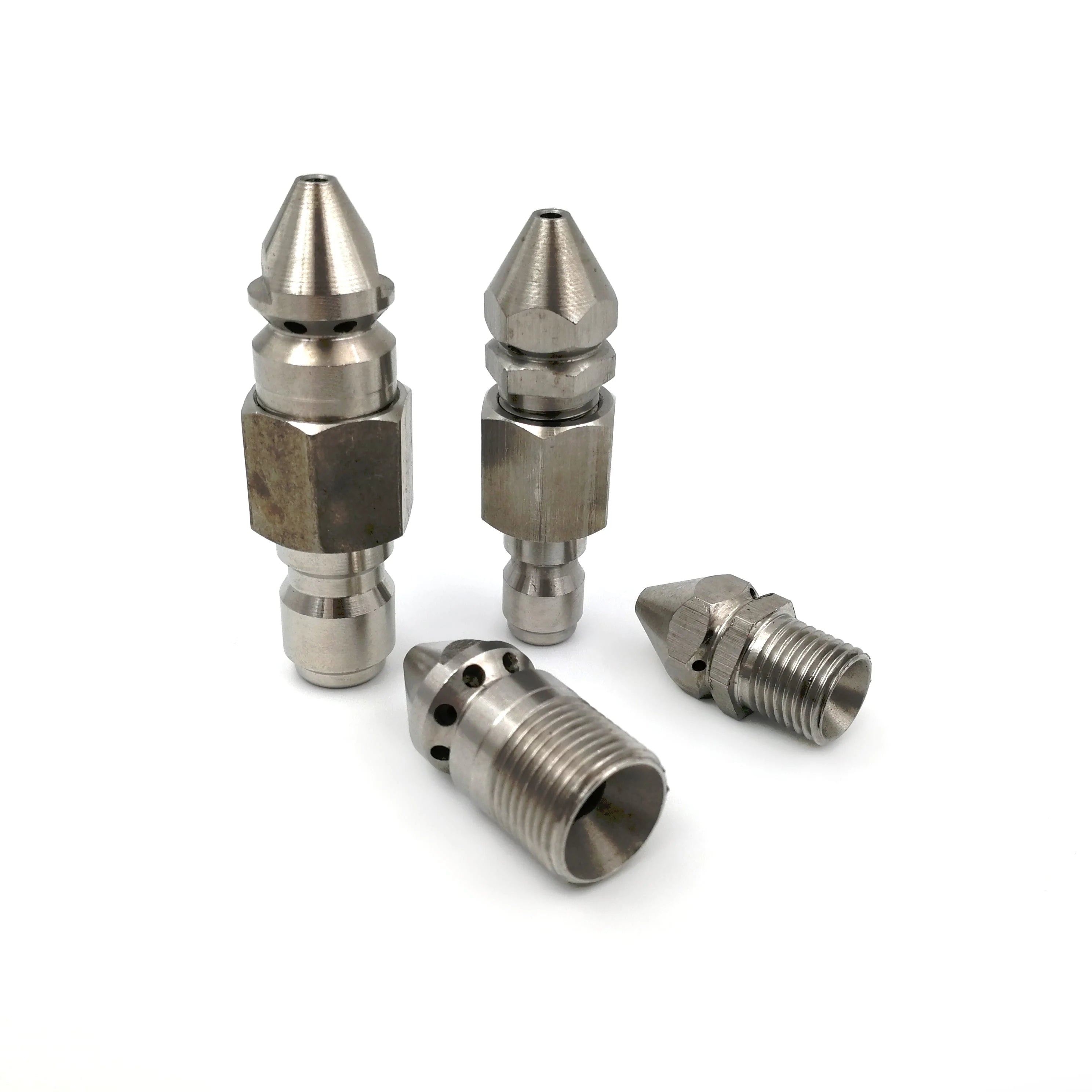 YS Jetter Nozzle Stainless Steel Pipe Clean Nozzle for Sewer Cleaning High Pressure Cleaner