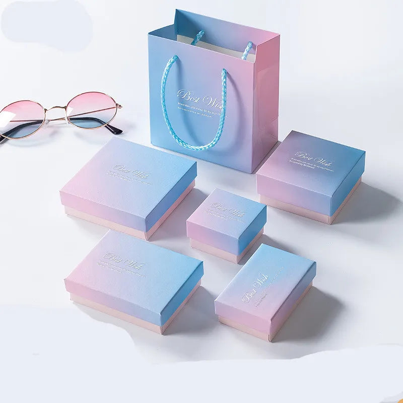 Custom Necklace Bracelet Jewelry Box Packing Necklace Box With Logo Luxury Jewelry Boxes