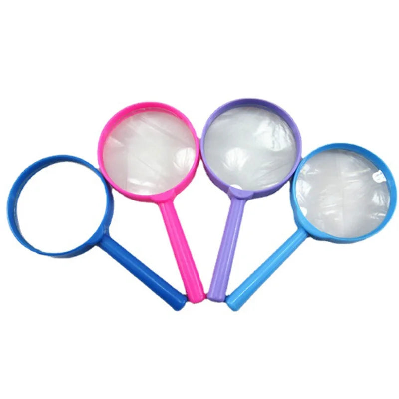 Cheap Children Magnifier Toys 60mm 3X Magnifying Glass Hand Held Magnifier for Promotion