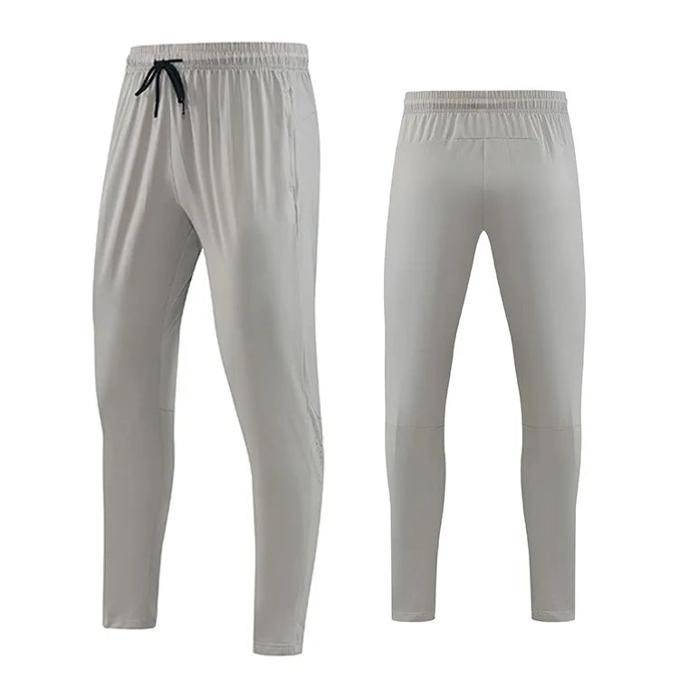 Custom Woven Worsted Lightweight High Elastic Waist Sporty Casual Workout Capris Tapered Pants Quick Dry Breathable Men