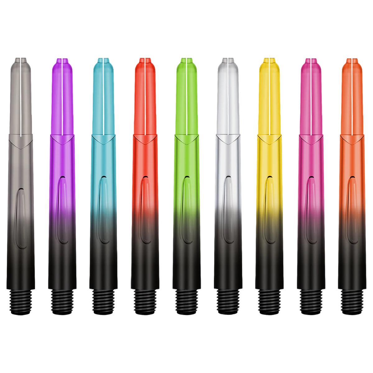 48+5mm 2BA Transparent Gradient Color Professional Dart Stems Plastic Accessory PVC Dart Shafts