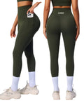 Drop Shipping Super High Waist Design Women Yoga Leggings Side Pocket Workout Pants Plus Size