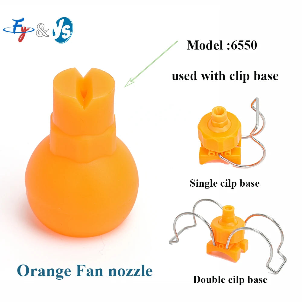 Pre-treatment Clip Nozzle Industrial Clip Spherical Sprinkler Head Universal Adjustable Fan-shaped/Cone Plastic Cleaning Nozzle MegaBDM