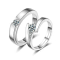Anillo De Pareja Valentine's Day Gift Women Men Jewelry Adjustable Finger Ring Shiny Zircon Diamond Couple Rings for Couple