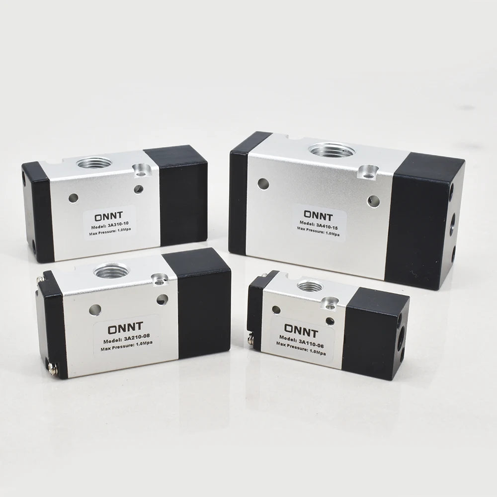 3/2 Port Directional Air Piloted Pneumatic Air Compressor Control Solenoid Valve 3A110-06 3A210-08 3A310-10 3A410-15