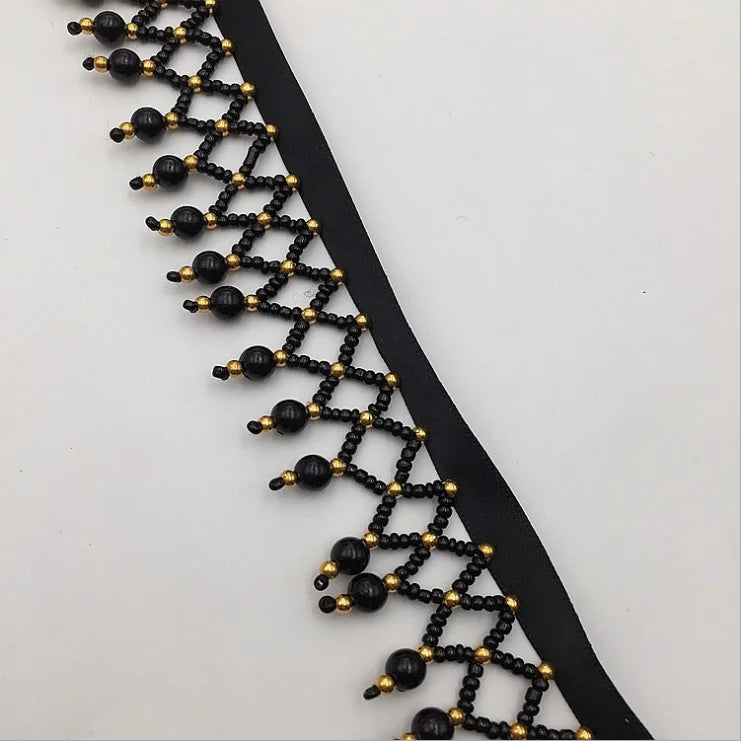 Luxury Pearl Beads Fashion Decorative Edging Fringe Tassel