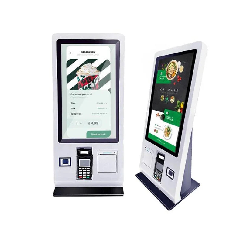 Source Factory Best Selling 15.6 Inch Restaurant Self-service Ordering Kiosk Touch Checkout Machine