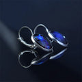 12 Constellations French Ear Hook Luminous Glass Dome Cabochon Hook Earrings Zodiac Sign Jewelry Women Earrings