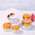 Silver Lid Cream Container 100g 200g Big Size Shampoo Skin Care Glass Bottles Jar Cosmetic Packaging