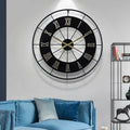 60cm Luxury Modern Cheap Wall Hanging Creative Iron Art Design Clock Timer Restaurant Wall Decorative Clock Dropshipping