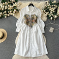 Summer Romantic 2 Piece Set for Women Crop Top and Printed Dress Set Clothing Wholesale