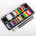 Professional Water-Based Face Body Painting Set Kit Rainbow Split LGTB Prider Liner Water Activated Face Paint for Body Art