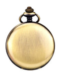 BoShiYa Cheap Smooth  Vintage Big Smooth Bronze Dial Singapore Movement Quartz Custom Made Pocket Watch with Box