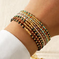 YL Tiny Seed Jewelry Design Gorgeous  Fashion Bangles Dainty Stone Beaded Bracelets for Women