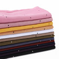 Zifeng OEM Bufandas Mujer De Senten Premium Plain Cotton Diamond Hijab