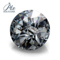 2024 Round Shape Special Cut Gray Color Loose Emperor Cut Moissanite Gemstone With Certificate
