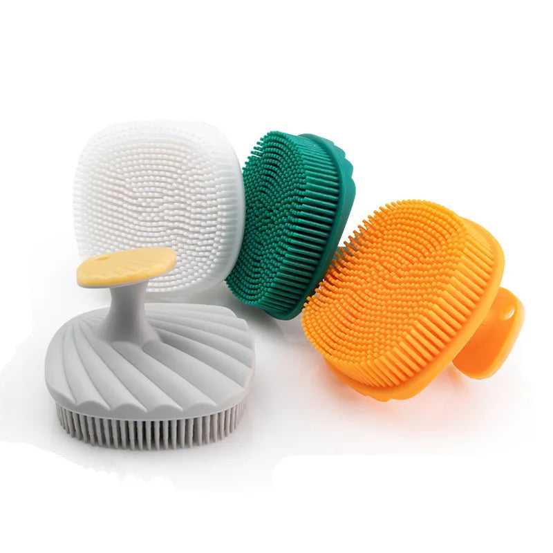 Silicone Pet Bath Massage Brush for Dogs Cats Pet Grooming Brush Cat Hair Cleaning Tool Dog Bath Brushes