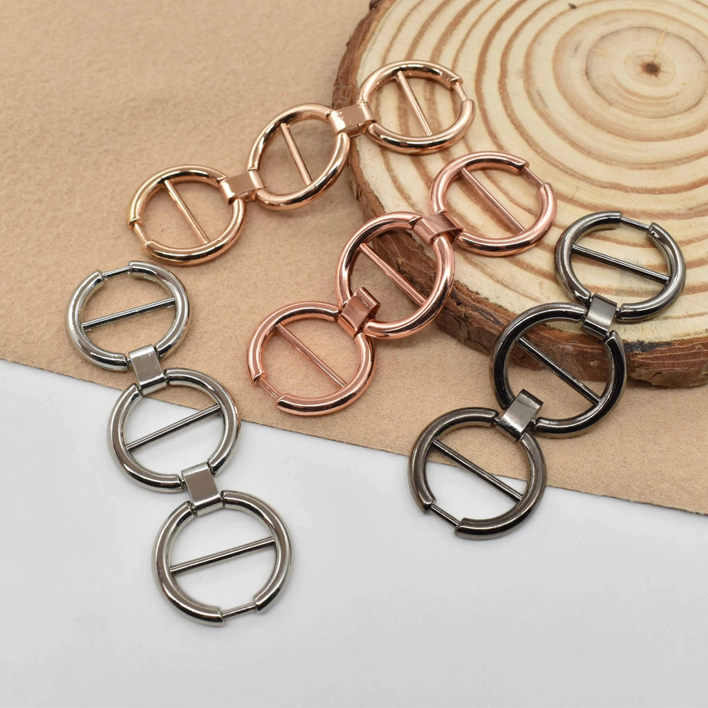 LT-2 Beachwear strap connector buckle accessories O ring resin plastic loop buckle for swimwear