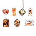 Prosub Wholesale Sublimation Custom Logo Pet Dog Tags Sublimation Zinc Alloy Blank Double Sided Dog Tag