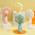 Handheld Rechargeable With Light Lash Pocket Flower Fan Desktop Mini Portable USB Electric Mini Fan Dryer for Eyelash Extension