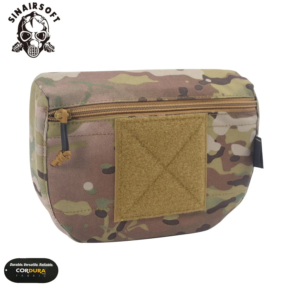 Sinairsoft Armor Carrier Drop Pouch AVS JPC CPC Plate Carrier Pouch Camouflage MOLLE Waist Bag Multi-camo