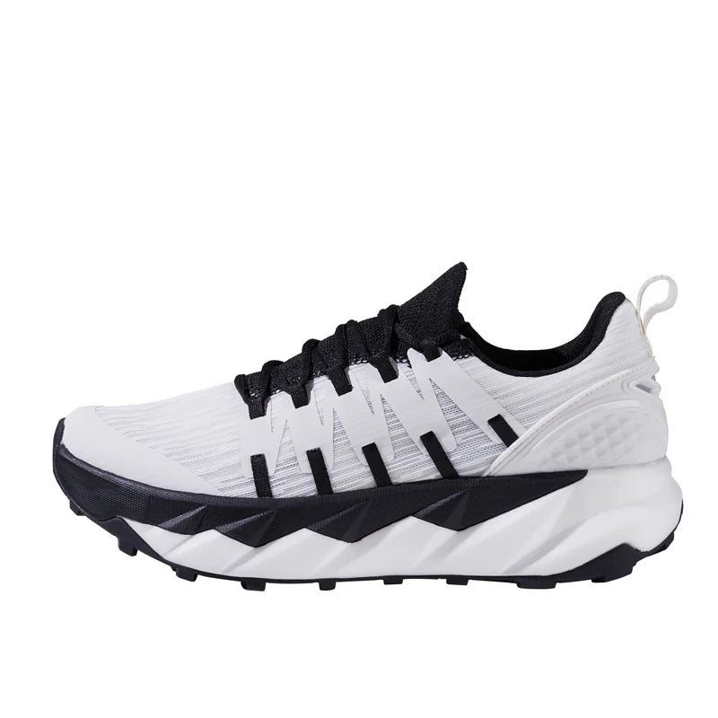 Men's Cushioned Slip-On Hiking & Trail Running Shoes TR FLY 2.0 Mesh Upper EVA Midsole Rubber Outsole White Spring Summer Autumn