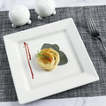 Wholesale Cheap Ceramic White Square 7" 8" 9" 10"12" Restaurant Plate Porcelain Dinner Dishes & Plates for Hotel Buffet Platter
