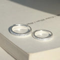 Romantic Silver Plated Frosted Couple Rings for Women Men Wedding Engagement Ring Jewelry Long Distance love Ring