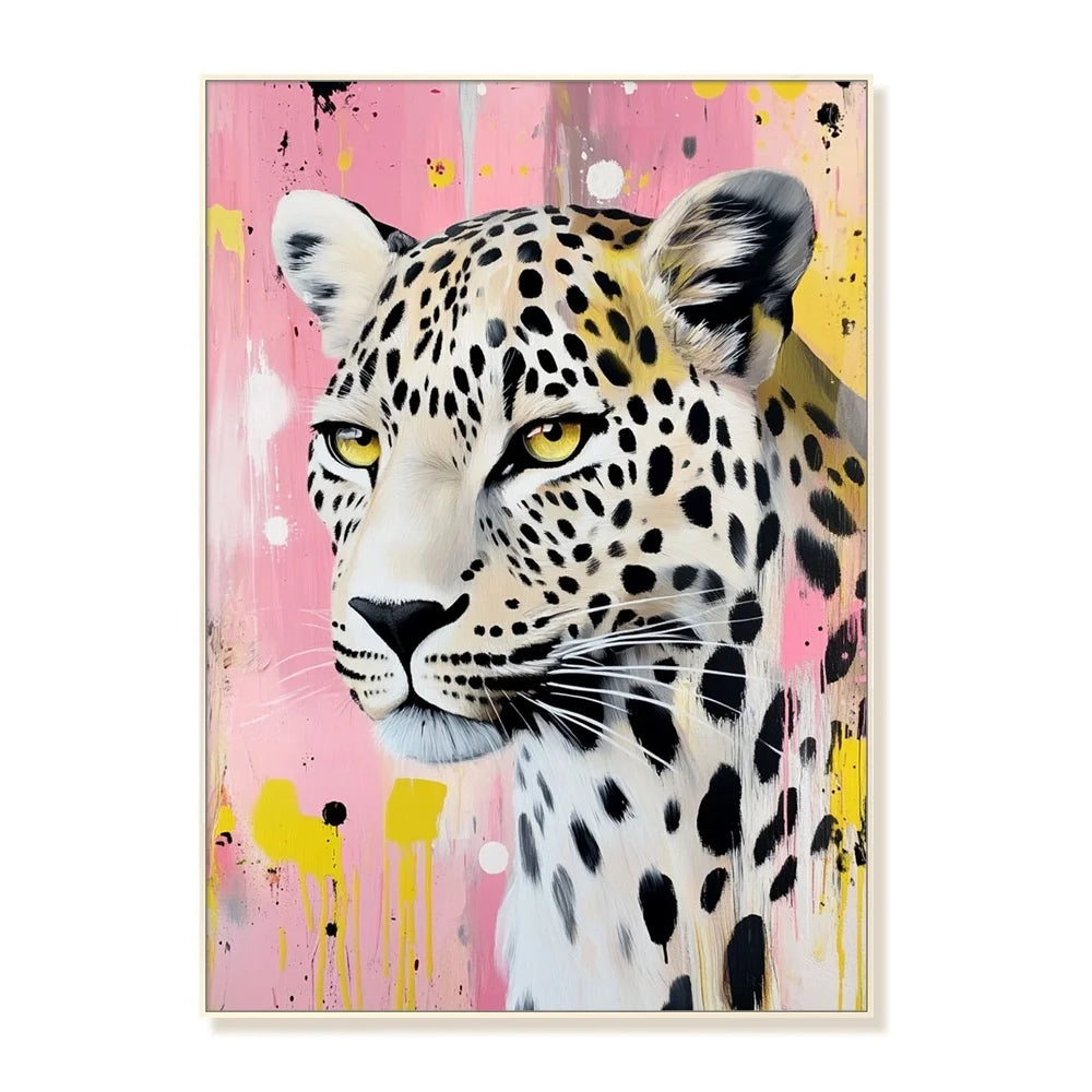 Custom Handmade Graffiti Modern Cartoon Canvas Home Wall Art Decor Animal Pop Oil Painting