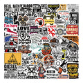 Wholesale 50PCS Cartoon Industrial Style Diesel Mechanic Man Stickers DIY Laptop Bike Luggage Waterproof Removable Label Sticker