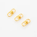 Silver Gold 8 Button 1.5-2cm Tone Double End Design Swivel KeyRing Keychain Connector Pendant Clasp DIY Craft Making Accessories