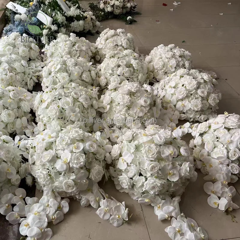 New Phalaenopsis Hydrangea RoseFlower Ball Wedding Stage Table Centerpiece Simulation Flower Decoration Flowers