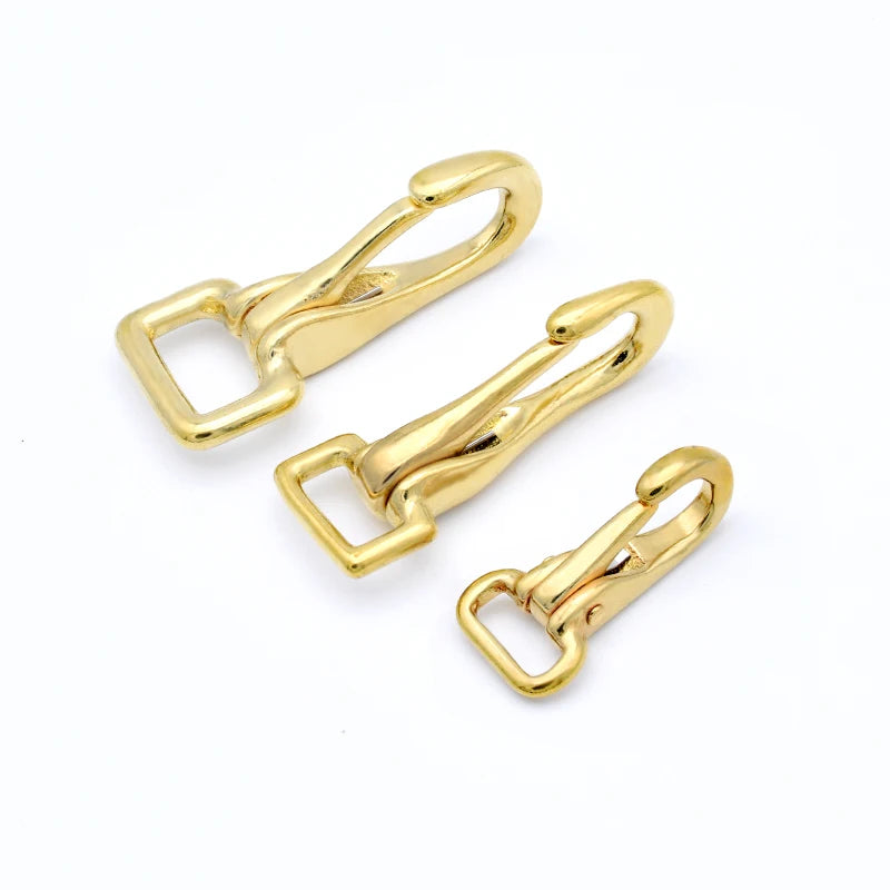 Strong Brass Outdoor Dog Collar Trigger Clip Clasp Hardware Pet Leash Snap Hook