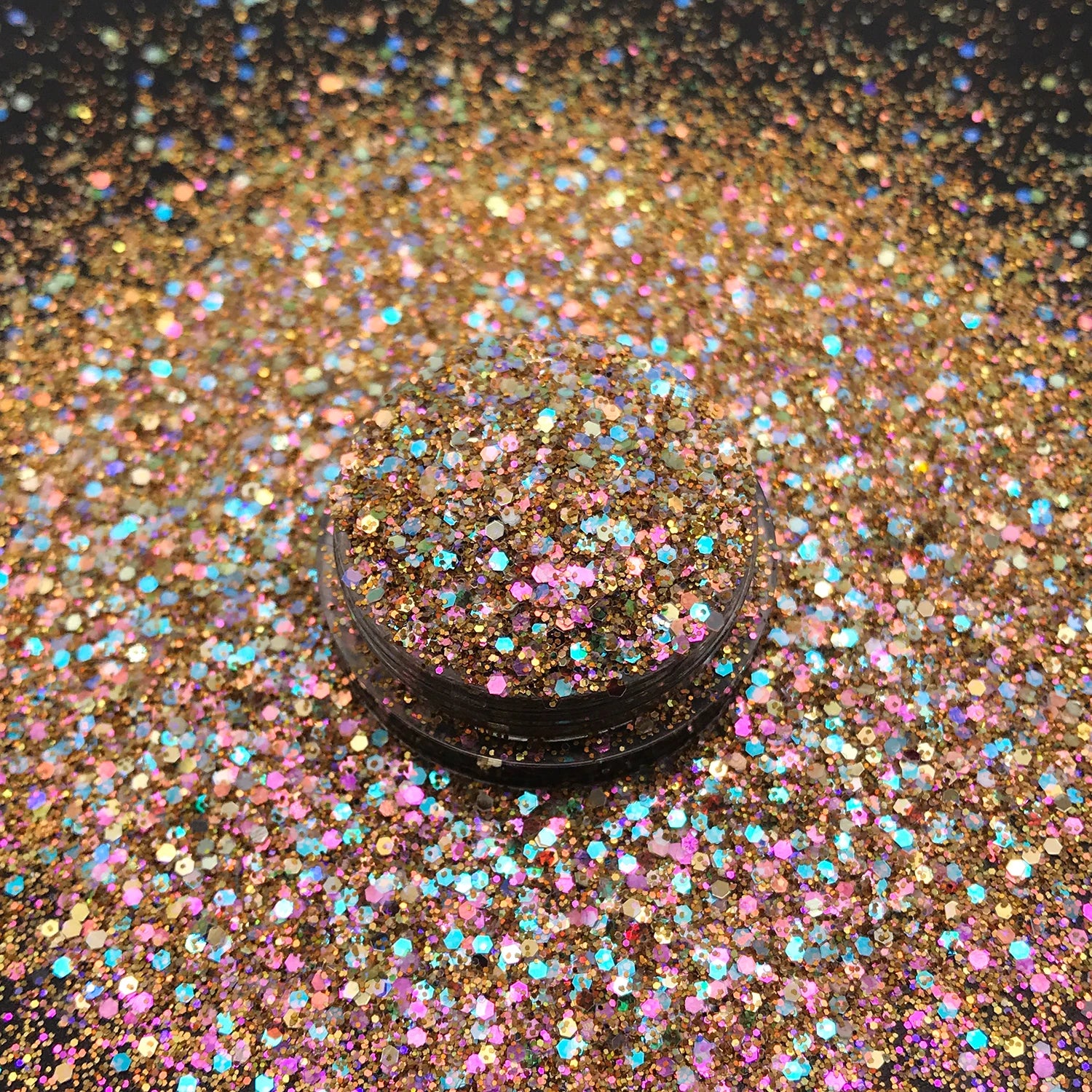KC KC45 Bulk 2 oz PET Chunky Extra Fine Glitter Container Shaker Cosmetic with Over 10000 Colors