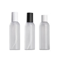 Luxury Empty Clear Frosted Plastic Toner Spray Bottle 200ml Body Lotion Pump Bottle with Matte Black or Matte White Cap