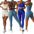 4PCS New Style Customization Logo Fitness Tight Yoga Set Sportswear Activewear Set Sportswear Fitness Workout Gym Set