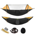 Portable Double Polyester Mesh Hammock with Modern Design Outdoor Swing Bed Featuring Mosquito Net for Furniture Use