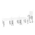 Commercial Furniture Modern Six People Office Computer Gaming Counter Desktop Workstation