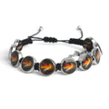 Religious Catholic Divine Mercy Jesus Gardian Angel Beads Black Cord Adjustable Men Women Woven Bracelet