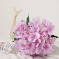 5 Head Silk Printed Hydrangea for Wedding Decoration High Simulation Artificial Flower