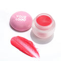 Custom Logo Plumper Vegan Lip Balm Cute Jar with Balm Natural Moisturizing Repair Exfoliating Organic Lip Mask Lip Care